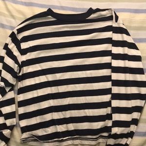Cropped stripe brandy Melville sweater